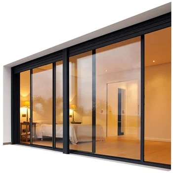 Doorwin glass door-2019 Hot Sale Wood Aluminum Sliding Glass Door
