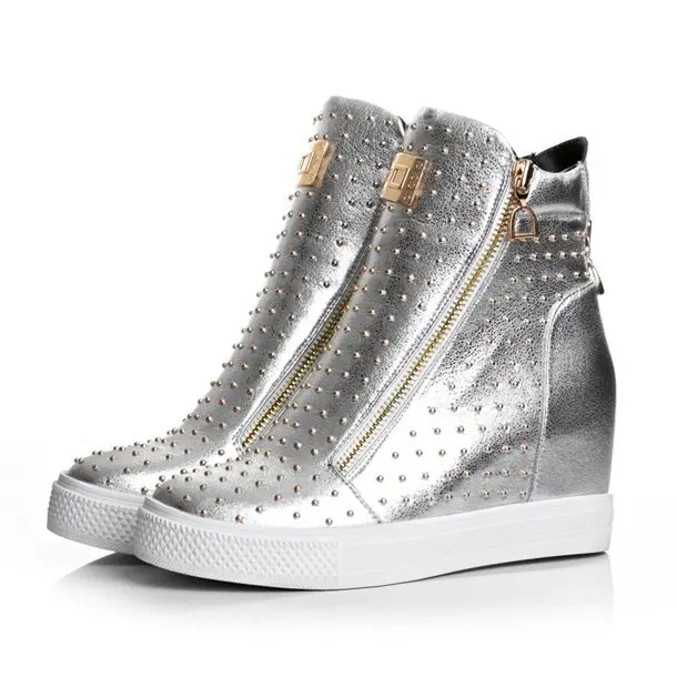 cheap silver boots