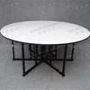 YC-T01-16 Foldable Round Banquet Table Cross leg