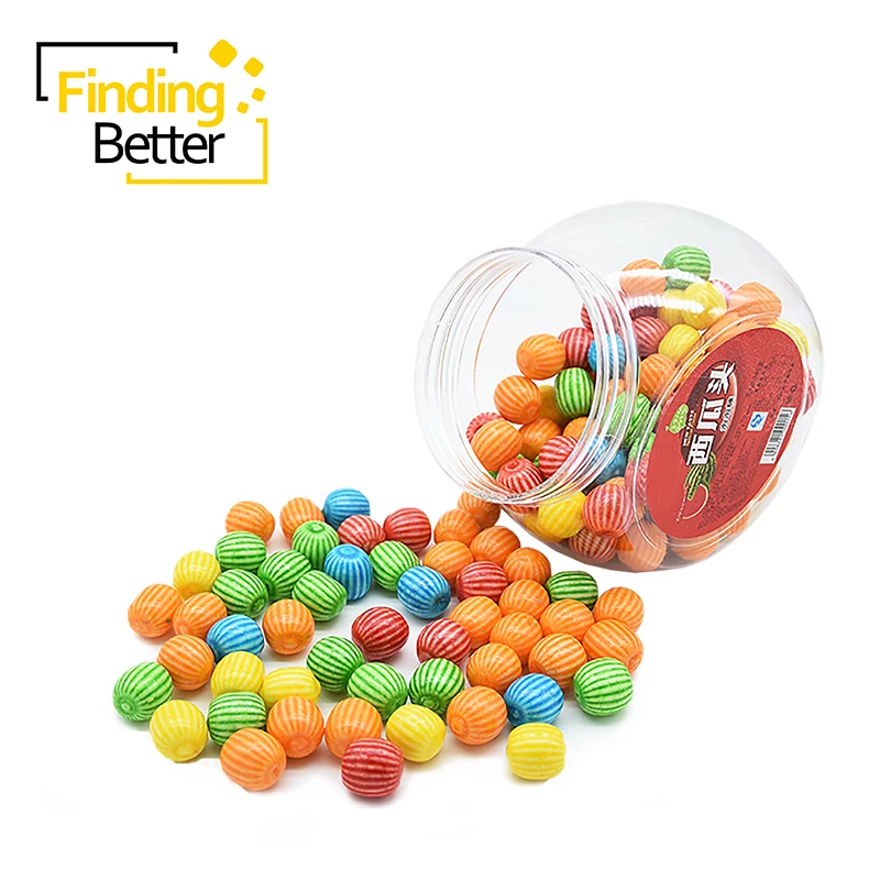 Jar Packing Kosher Fruity Olive Shaped Sweet Xylitol Ball Chewing Gum