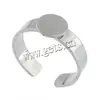 wholesale metal ring base 304 Stainless Steel Finger Ring setting adjustable 8mm 5mm 0.8mm 19mm US 685693