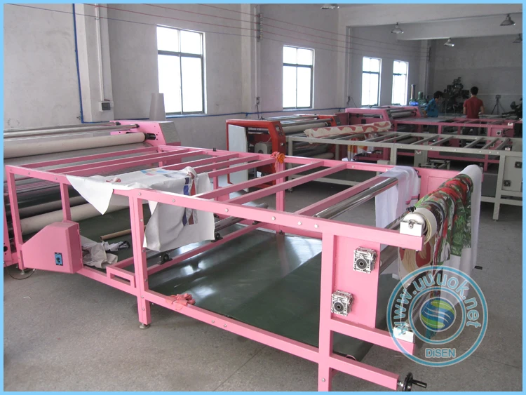 Cheap roller large format sublimation heat press cloth automatic fabric roll to roll heat transfer printing machine