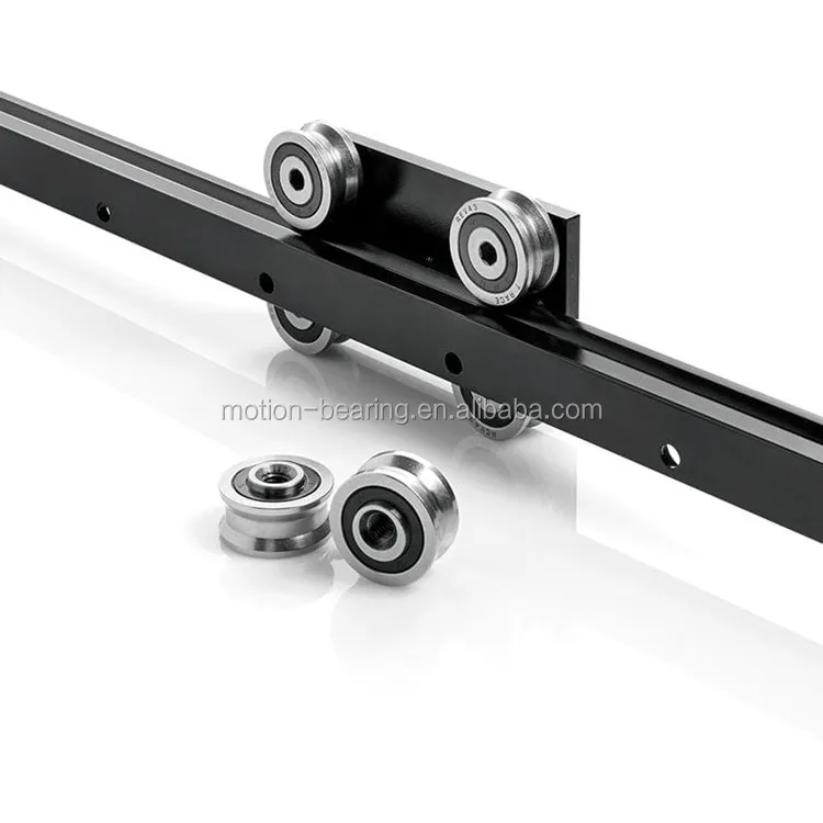 U Grooved Track Roller Wheel Bearings For Linear Guide Rail Lfr50/8