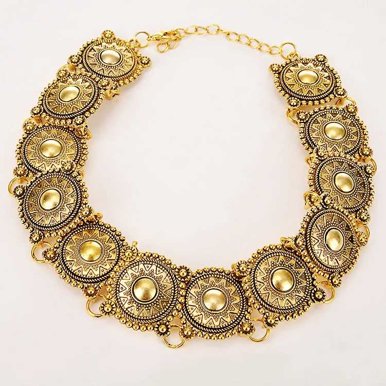 

Hot choker vintage alloy delicate necklace, N/a