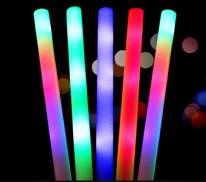 personalized led flashing light foam sticks with customized