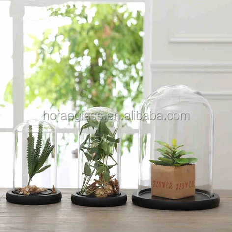 Glass Doll Dome With Black Wood Base Big Size For Wedding Party Event Table Centerpiece Decoration Cake Cover s.png