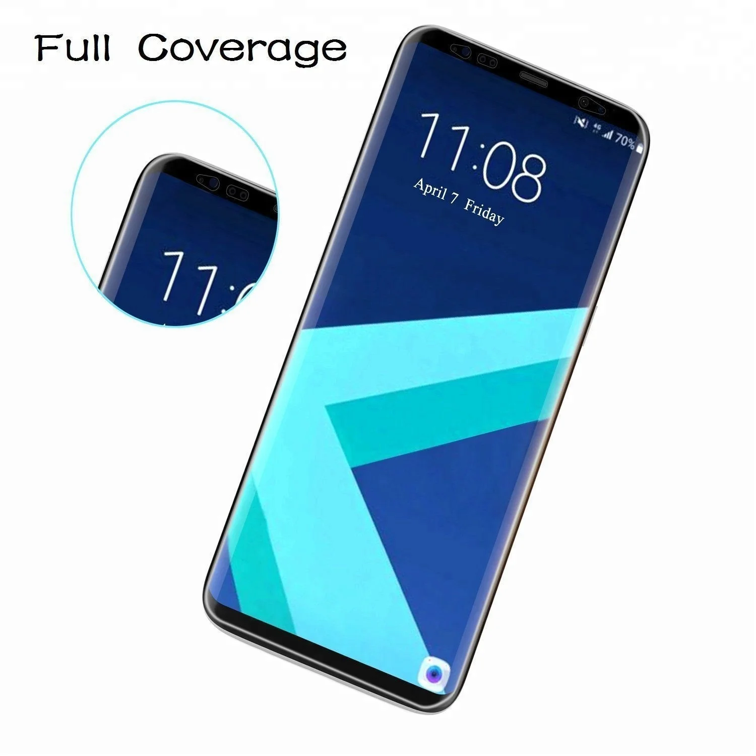 

Edge to edge full protection anti-scratch bubble free soft protective film For Samsung S8 TPU Screen Protector, Transparent