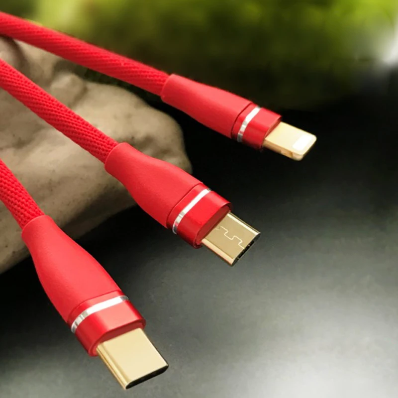 Cheap 2018 Popular hot sale 3 in 1 charging cable  usb cable