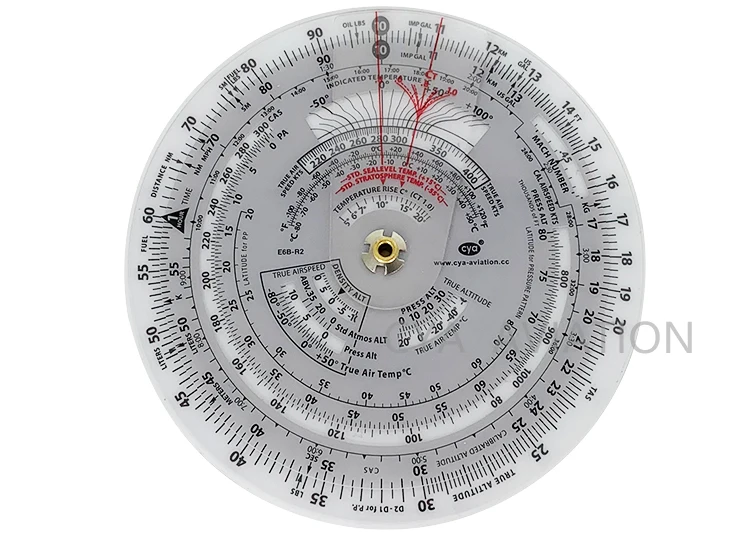 Cya Aviation Pilot Student Pocket size 4-1/4'' Circular E6B Flight Computer for Flying School