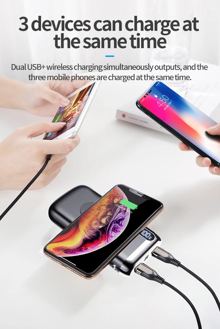 Innisfox Hot Sale Power Bank 20000mah With Wireless Charging - ANKUX.COM