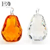 H&D Attractive Crystal Glass Pear Group Furnishing Craft for Home and Wedding Decoration
