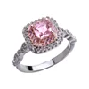 JYL Jewelry Alloy Plated Square diamond Gemstone Rings