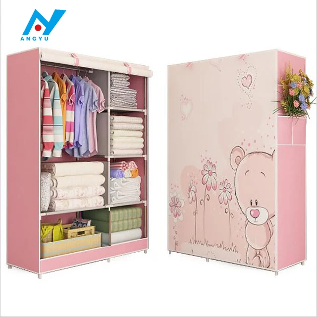 Baby Cartoon Kids Plastic And Iron Wardrobe Buy Baby Wardrobe