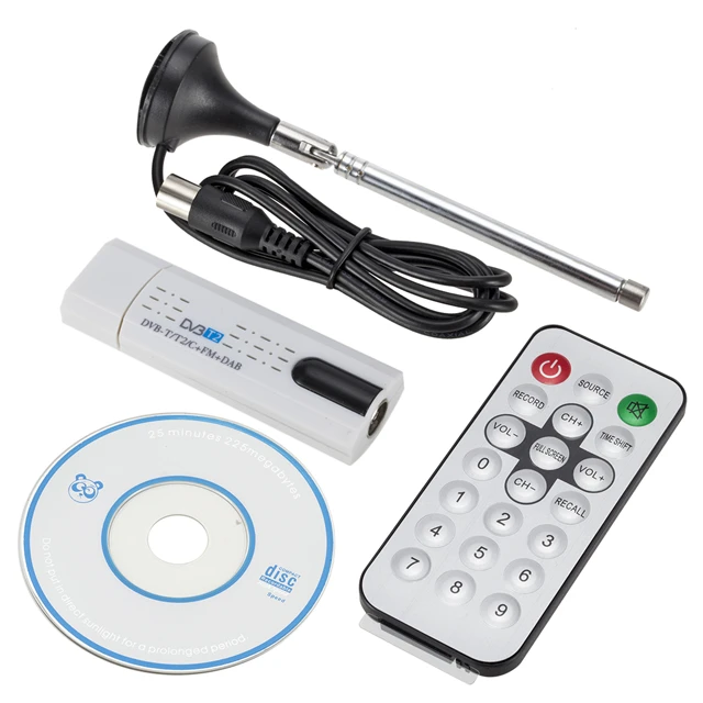 USB 2.0 Digital DVB-T/T2 SDR+DAB+FM HDTV TV Tuner Receiver Stick SG
