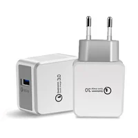 

Quick Charge QC 3.0 Fast Mobile Phone Charger EU Plug Wall USB Charger Adapter for iPhone Samsung for Xiaomi Huawei