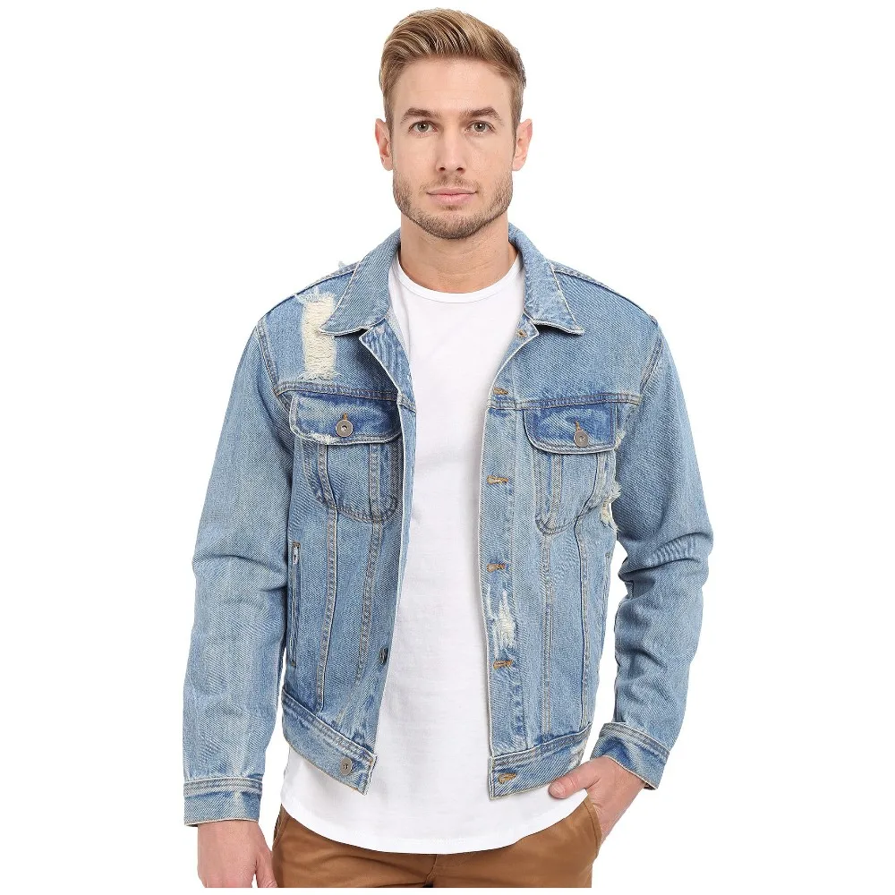stonewash denim jacket mens