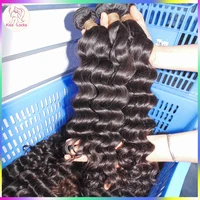 

Double Layers Cambodian10A grade raw virgin unprocessed human virgin hair deep wave Bundles Loose Curly Weave