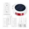 2018 popular products smart home security alarm systems,wireless GSM 868/915MHz solar powered alarm system DIY smart home kits