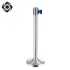 Customized Printing Polished All Stainless Steel Barrier Retractable Queue Stand