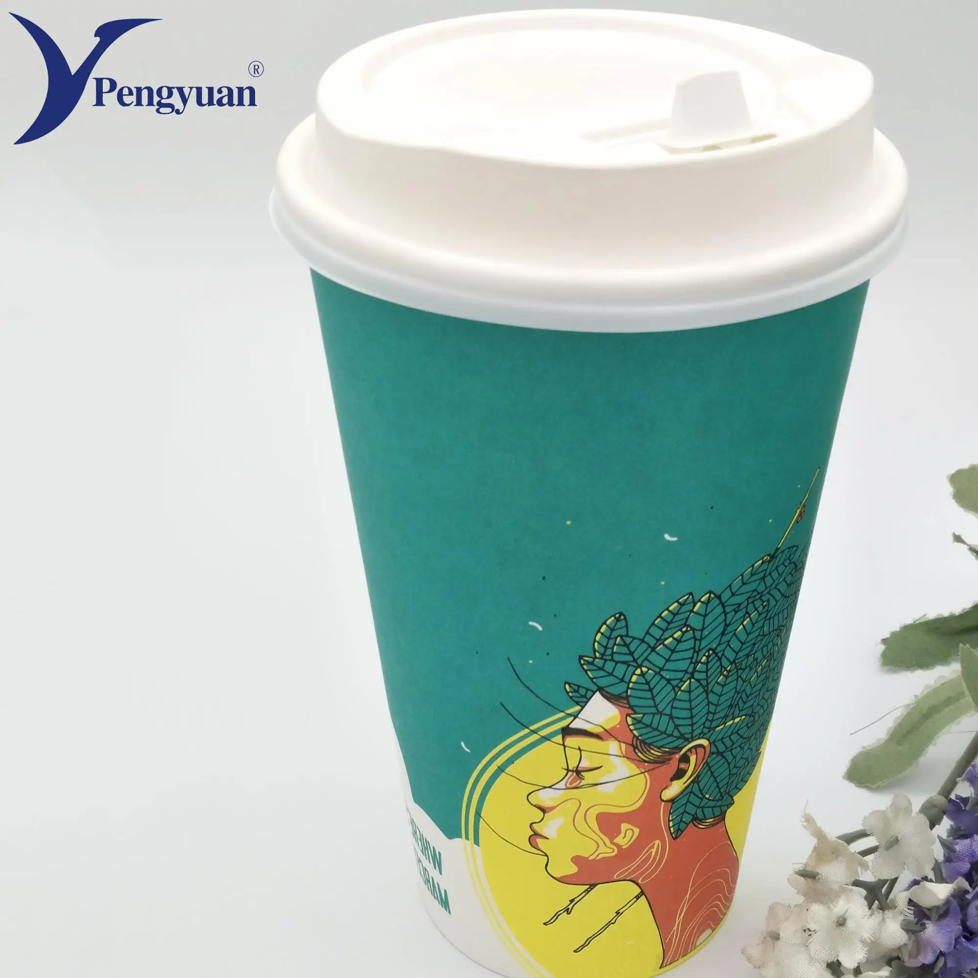 Large Disposable 24oz Paper To Go Coffee Cups With Lids Buy Large Disposable Paper Cups,24 Oz