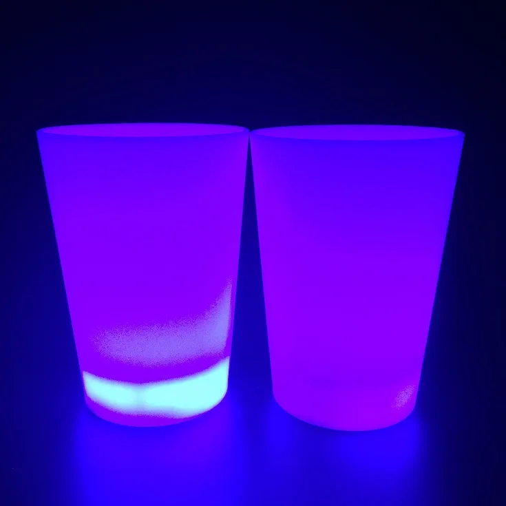 led glass cup