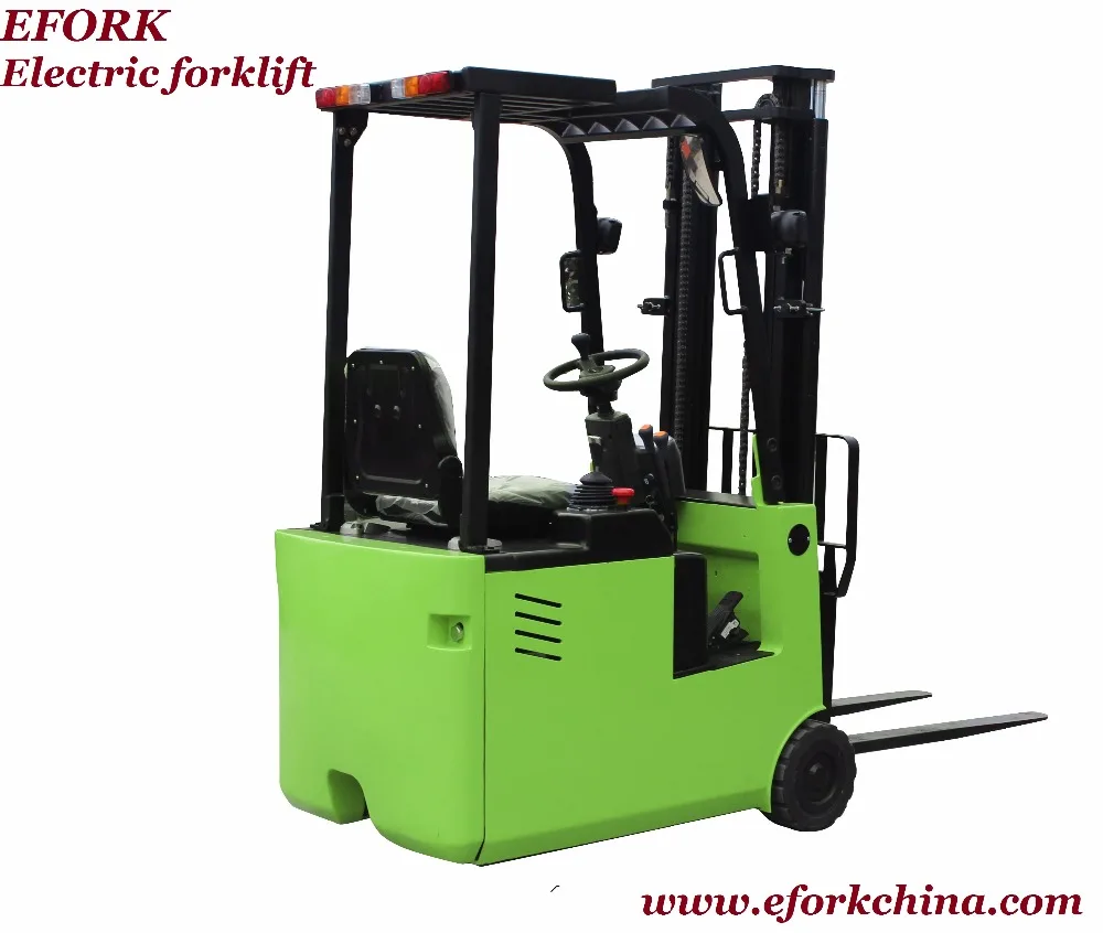 
1000 kg 4000 mm Electric 3 Wheels Forklift Truck for Warehouse Storage Rack 