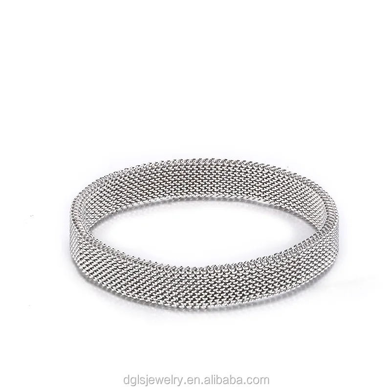 Factory Handmade Stainless Steel Bangle Mesh Spring Bracelet For Men ...