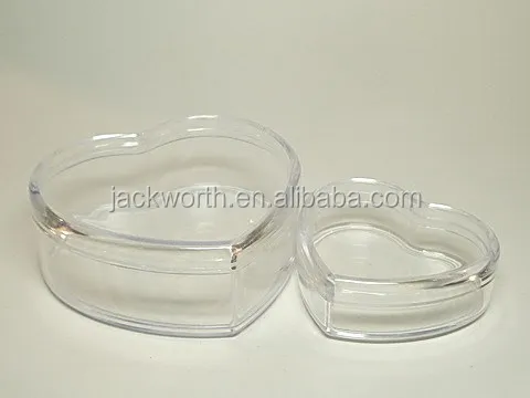 JD0223 JD0569 heart storage plastic box display box
