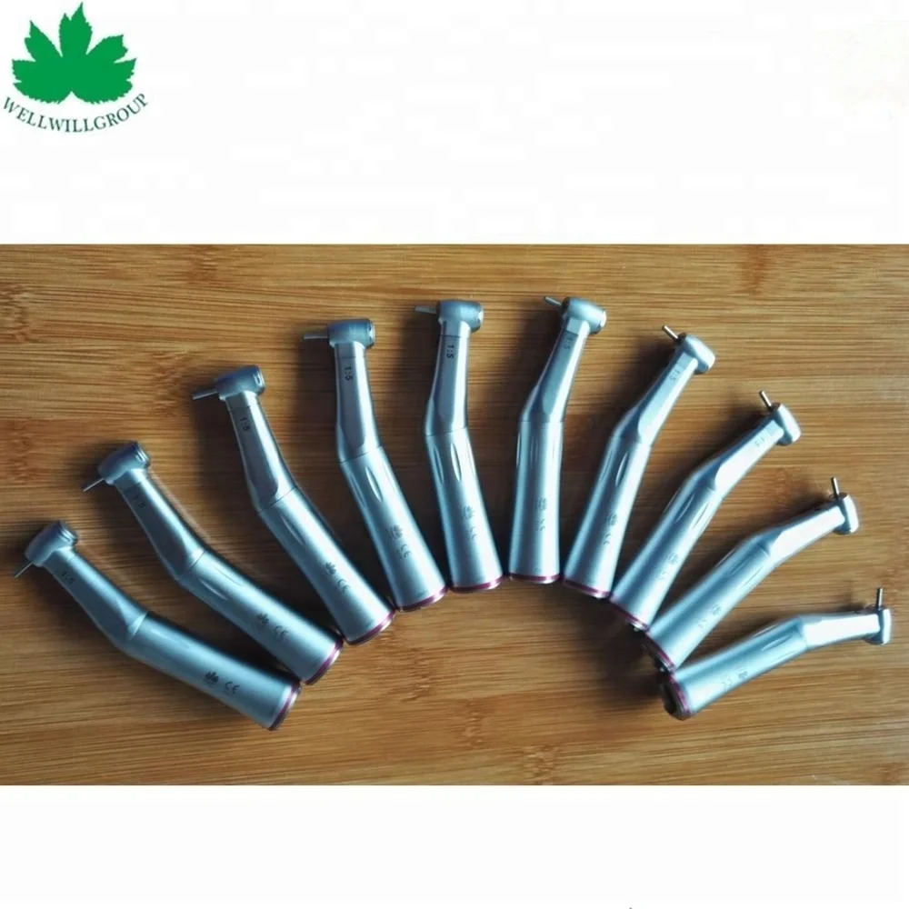 
Red Ring 1:5 Contra Angle LED Speed Increasing inner channel dental contra angle handpiece 