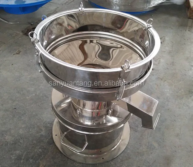 Circular fruit juice vibro filter sieve / vibrating sifting machine