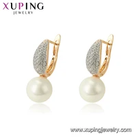 

97031 Xuping fashion women Multicolor jewelry pearl earrings with zircon