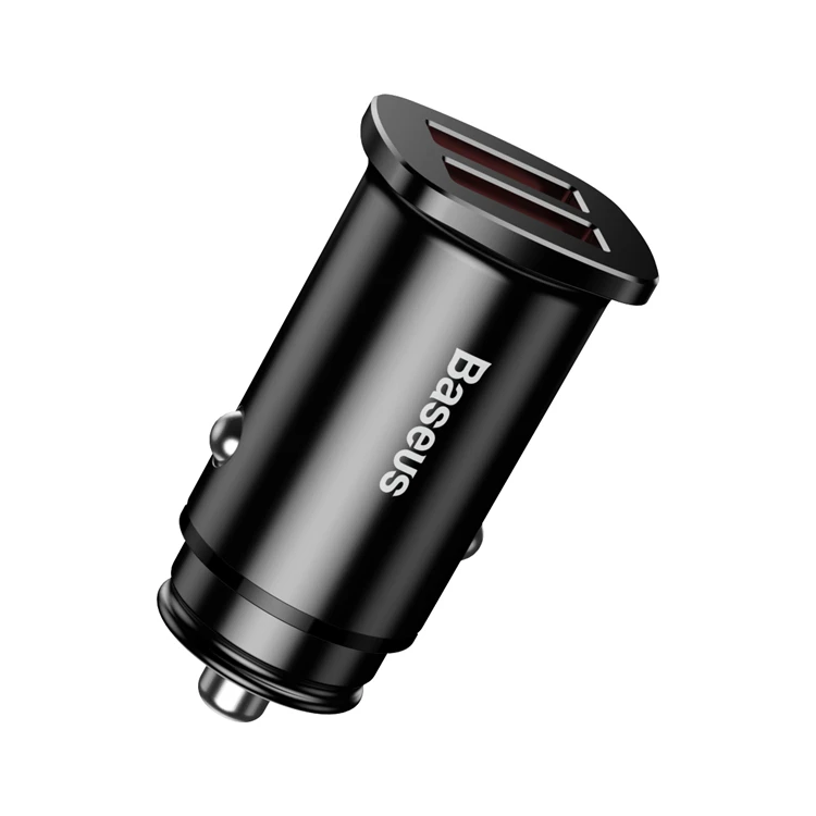 

Baseus 30W Dual QC3.0 PD Fast Charger USB Port Car Phone Charger For iPhone