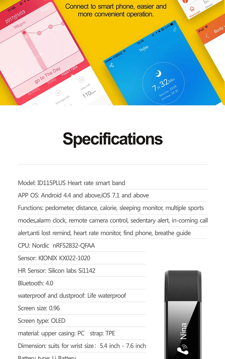 id115 plus hr smart bracelet heart rate monitor id115plus wristband health fitness tracker for android ios _14.jpg