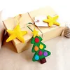 Hot new products alibaba china fabric bulk handmade felt diy pine tree star hanging merry christmas messages and happy new year