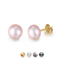 

RINNTIN SE86 Real 925 Sterling Silver Freshwater Pearl Stud Earring Designs for Women Fashion Jewelry