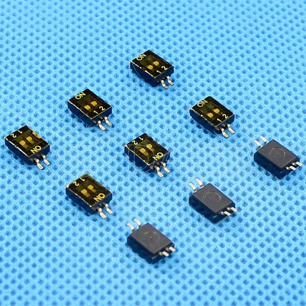 Red/Blue 1~12 Position Plastic Piano Type DP SERIES Dip Switch Remote Control