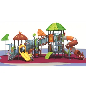 China durable amusement park outdoor plastic big playground equipment