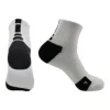 Hot selling Wholesale men compression terry basketball sport socks with custom logo athletic cycling quick-dry