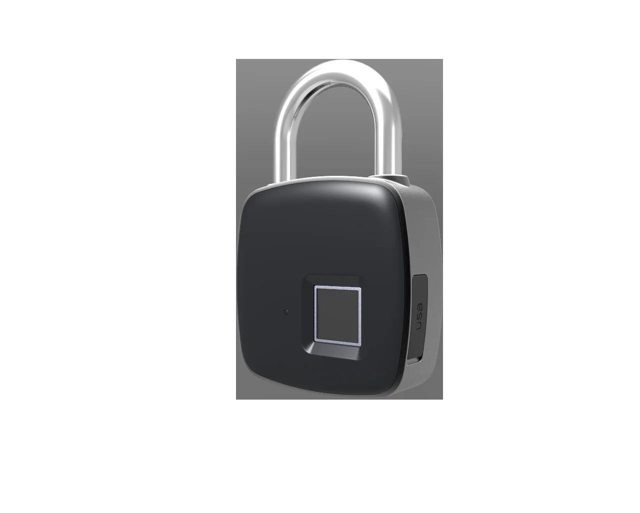 Factory sales waterproof  keyless smart fingerprint door lock suitcase padlock cabinet locker lock  USB charge smart lock