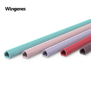 Image of Wholesale heart shaped flexible collapsible straw eco friendly reusable silicone drinking straws with straw brush