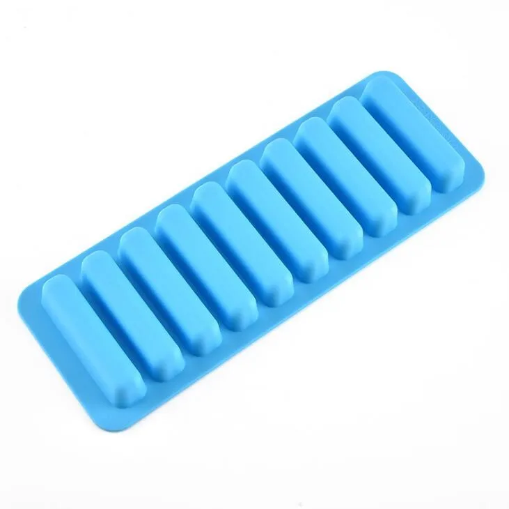 Water Bottle Ice Trays Cylinder Shaped Silicone Molds Cube Stick Tube ...