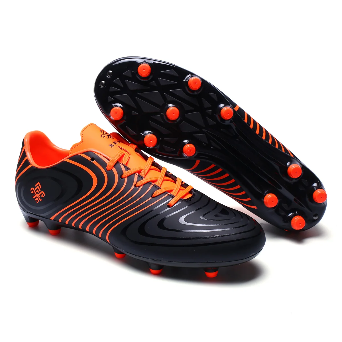 cleated athletic shoes