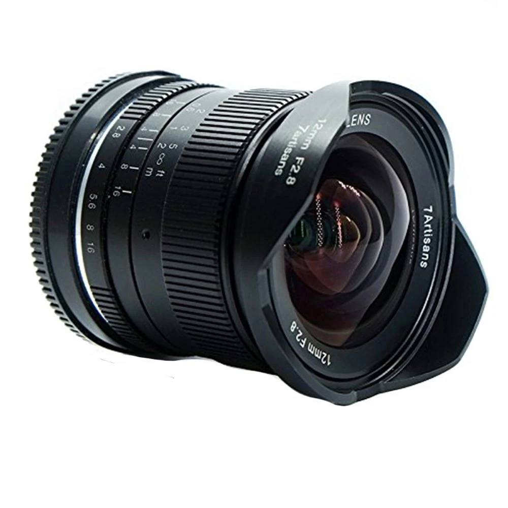 

12mm F2.8 fiber optic Manual focus Fixed camera Lens for Panasonic M4/3 MFT Mount G1 G2 G3 G4 G5 G6 G7 GF1 GF2 GF3 GF5 GF6 GM1, Black