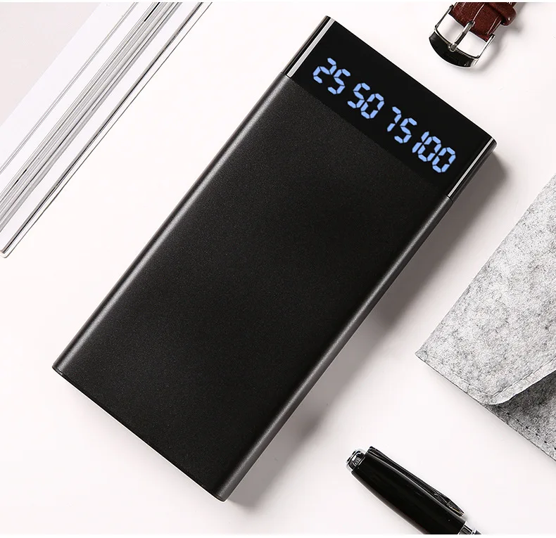 

High capacity LCD display portable power bank 10000 mah for smart phone, N/a