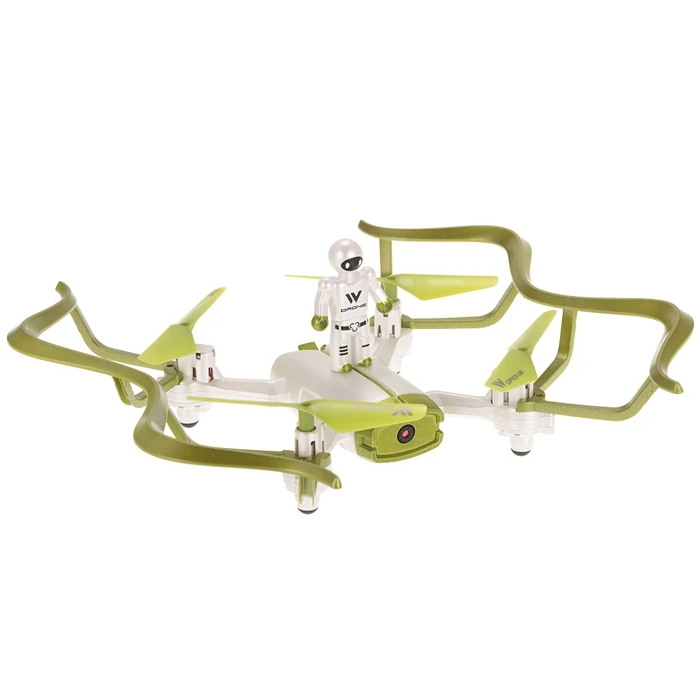 

Attop W2 RC Mini Drone Green&White Color Quadcopter Wifi FPV Selfie Drone Headless Mode Altitude Hold G-sensor Quadrocopter Toys