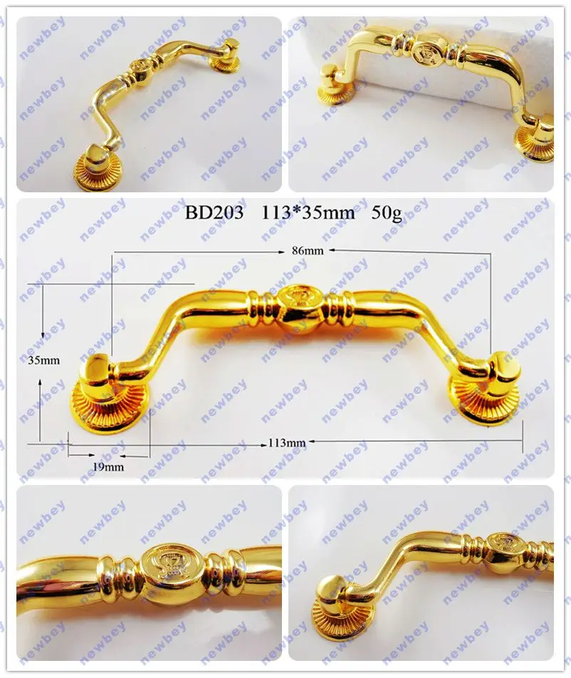 Shinning Gold Metal Jewelry Box Knobs Bd203 In 113*35mm Buy Jewelry