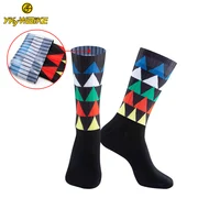 

oem pro men custom logo sublimated sport compression cycling socks