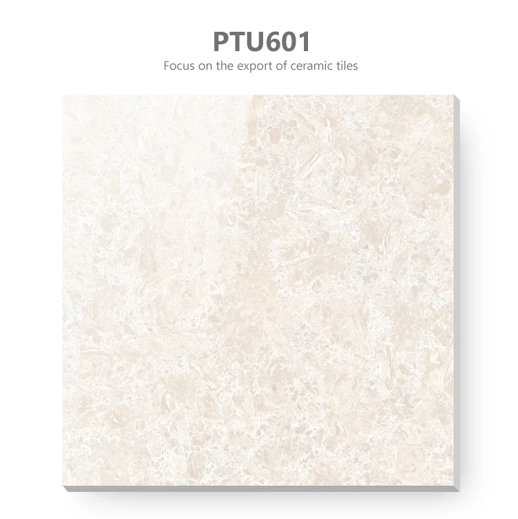 Galaxy polished porcelain living room tile 24x24 glossy plain white vitrified floor tiles