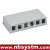 6 ports Surface Box UTP Cat5e RJ45 PCB jack