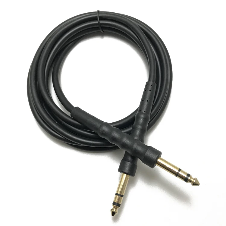 New Product 6.35mm Aux Stereo Straight Plug Musical Guitar Patch